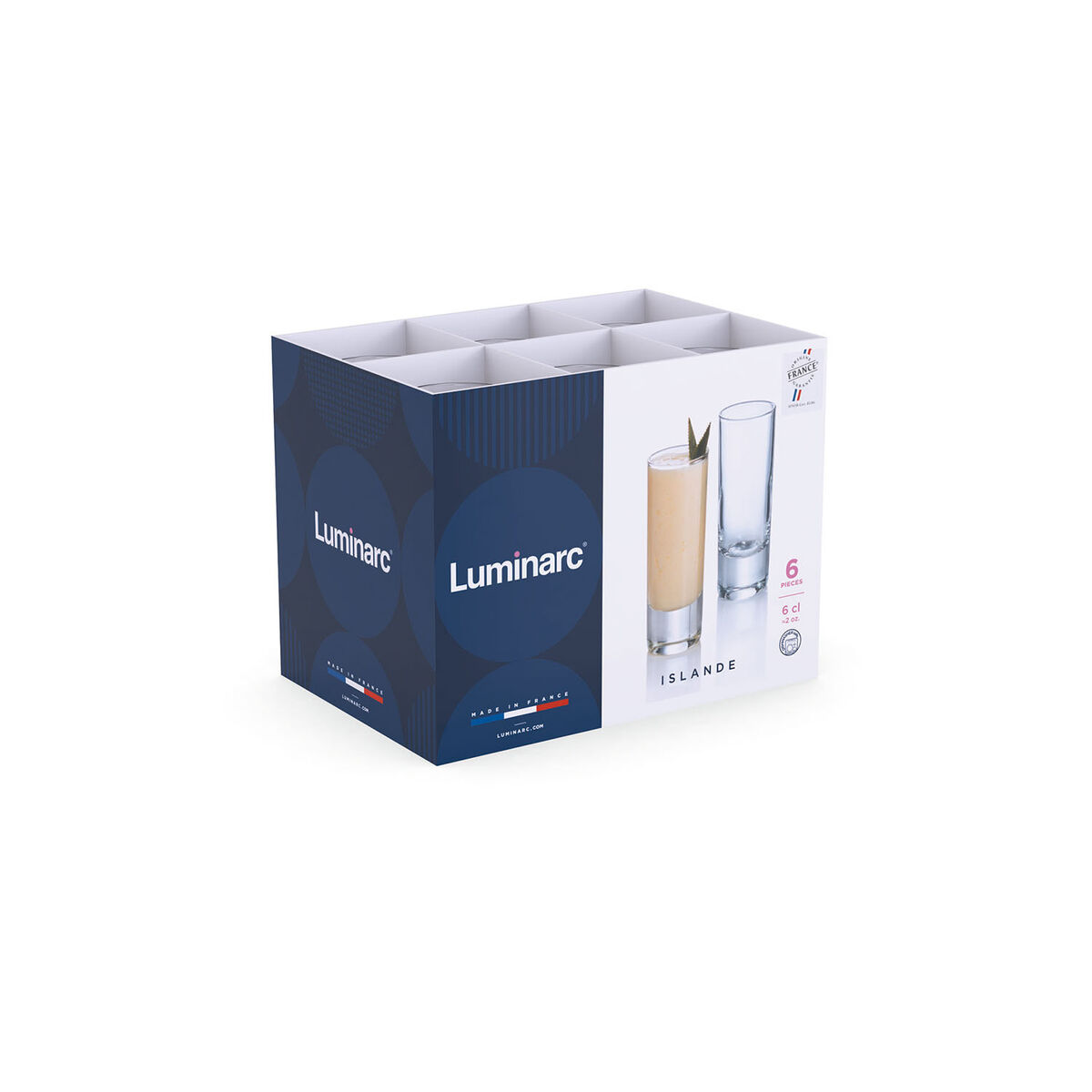 Shotglas Luminarc Islande Glas 60 ml (24 Stuks)